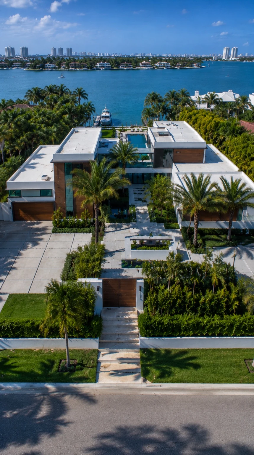 Casa Azure Bay seen from above