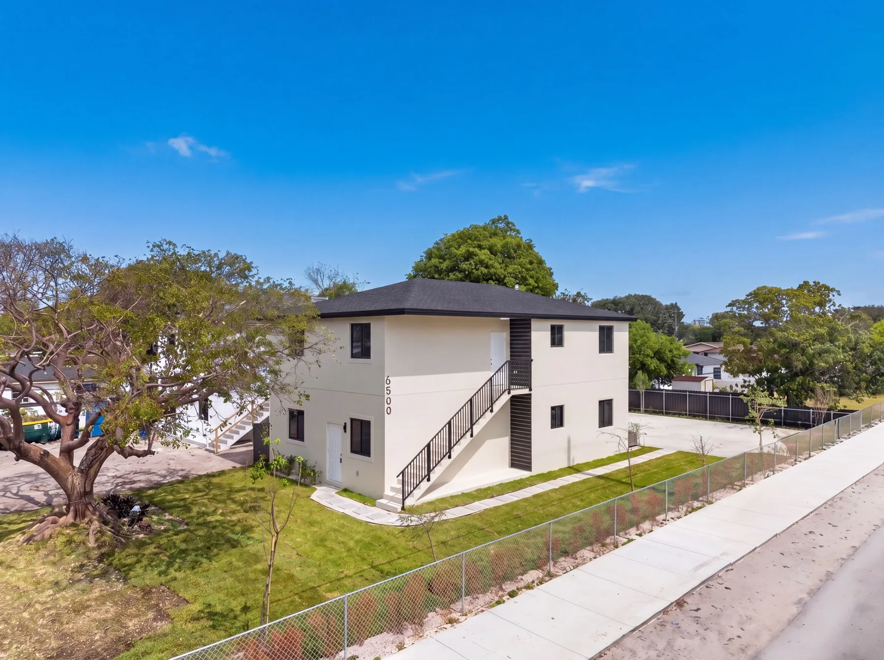 Residential Duplex 6500 from the street